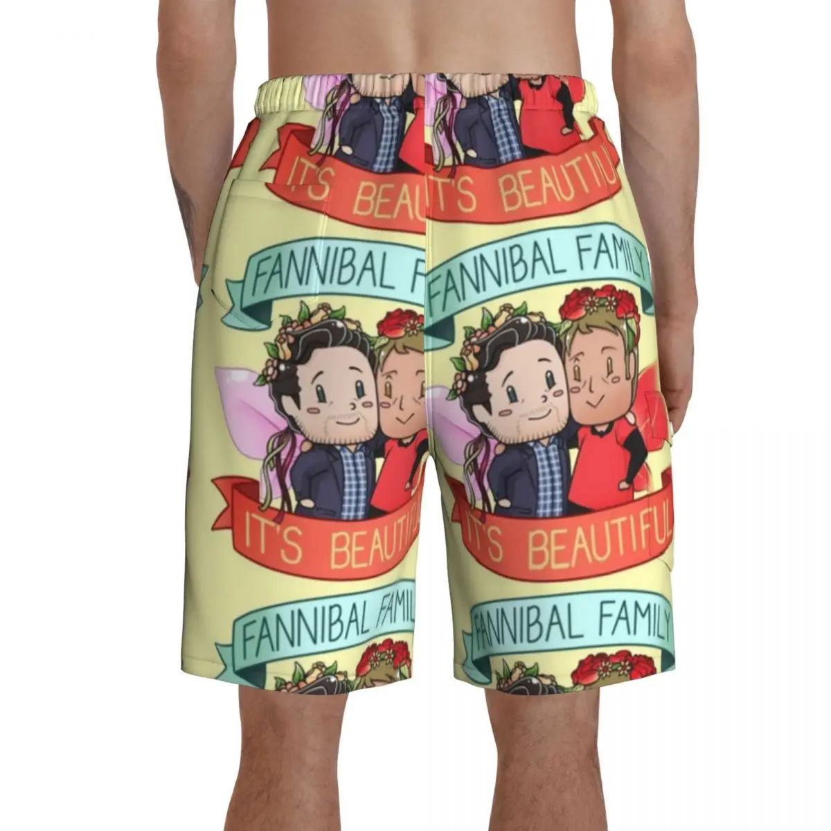 

Hannibal Board Shorts Swimming Trunks Polyester Men Bathing Funny Swim Trunks