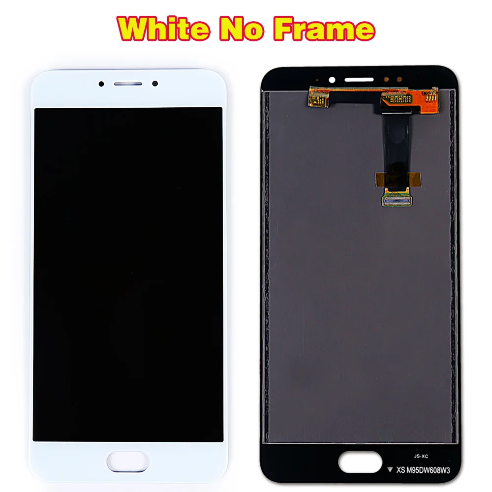 White without frame По сделке команда 5,5 дюймов ЖК-дисплей для Meizu MX6 1920*1080 кодирующий преобразователь сенсорного экрана в сборе рамка с бесплатными инструментами и закаленным стеклом - Цвет: White without frame