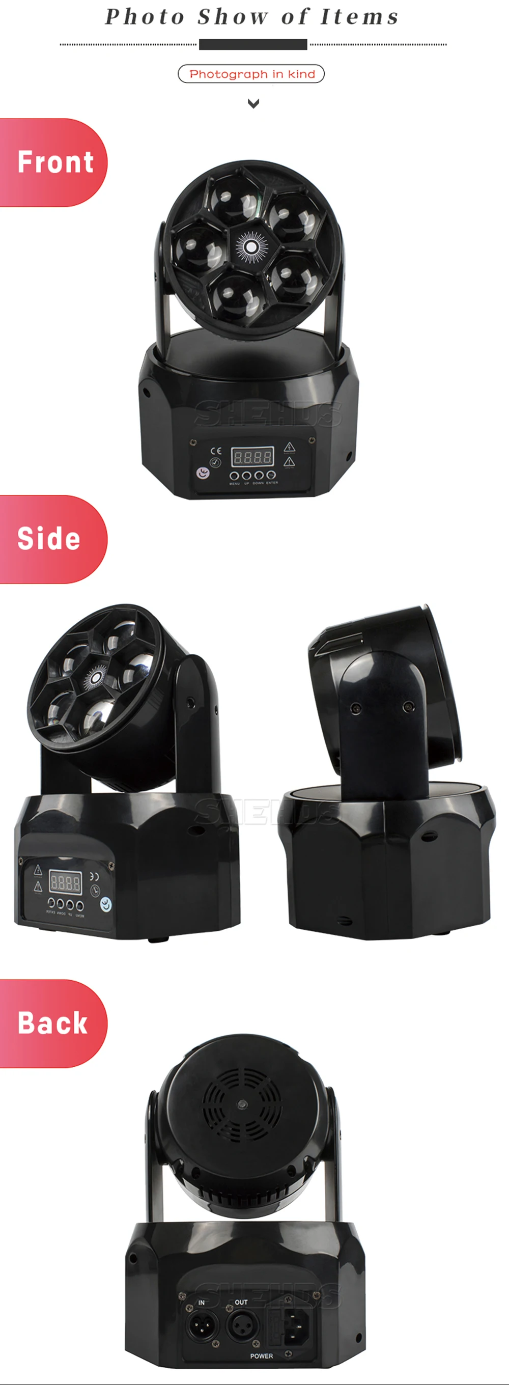 Светодиодный луч+ мыть пять глаза пчел 5x12 Вт RGBW DMX512 сценический эффект освещение для DJ диско вечерние свадебные украшения ночной клуб и бар