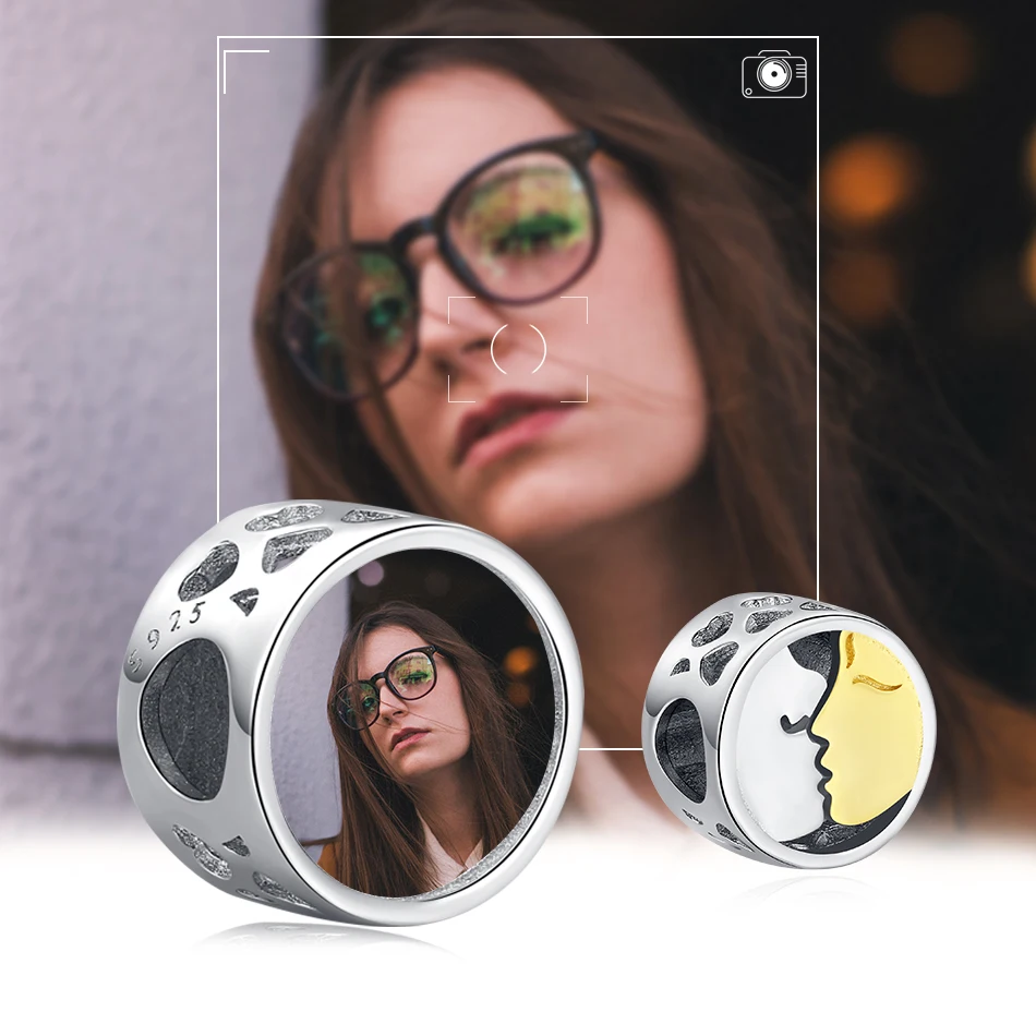 ELESHE романтический поцелуй 925 Стерлинговое Серебро Очаровательные бусы подходят