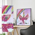 Набор для алмазной живописи Единорог, алмазная живопись 5D для детей и взрослых, Набор для творчества, с частичной дрелью, специальные алмазы