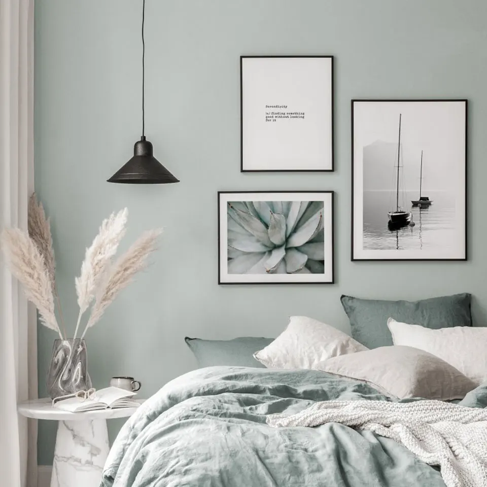 Постер с парусными лодками холст алоэ картина на стену в скандинавском стиле