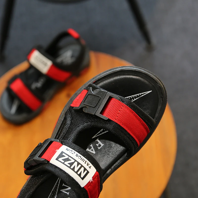 Bekamille Kid Shoes Children Boy Baby Child Buckle Non-Slip Soft Bottom Sandals Beach Simple Leisure Travel | Детская одежда и