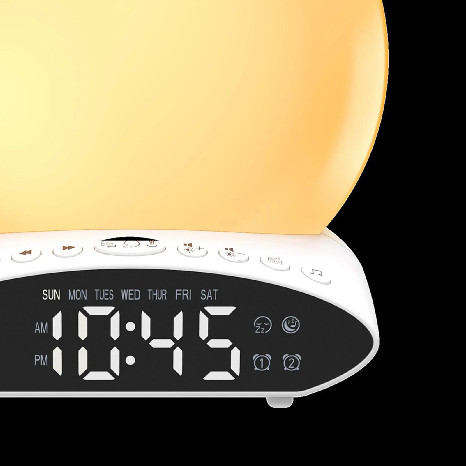 

Natural Wake up Alarm Clock Night Light Reading Lamp Wind Down Simulator Projector Sleep Sounds Wake-Up Lamp Bedroom Decor
