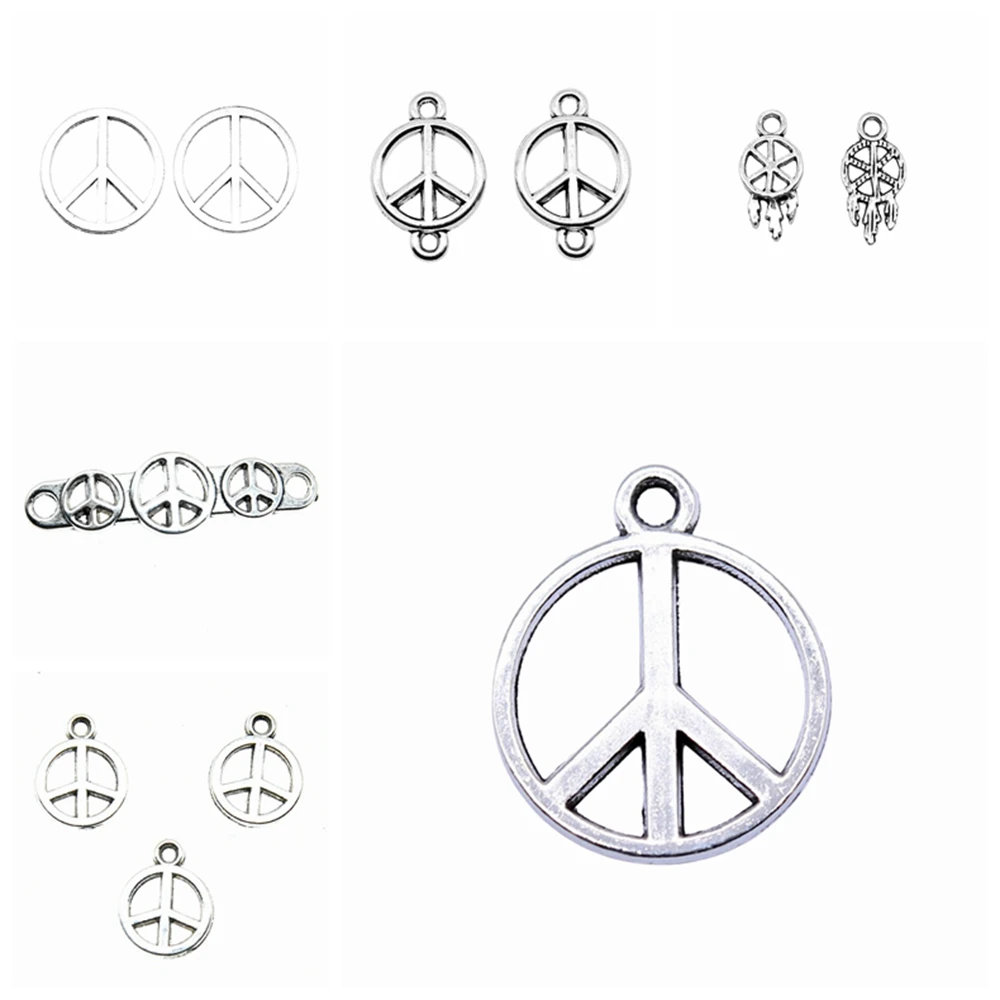 

wecharms bulk charms for jewelry making kit pendant diy jewelry accessories Peace Symbol Charms