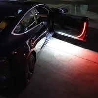 car interior door welcome light led safety warning strobe signal lamp strip 120cm waterproof 12v auto decorative ambient lights