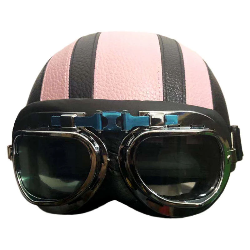 Мотоциклетный шлем с козырьком винтажный защитой от ультрафиолета в стиле ретро