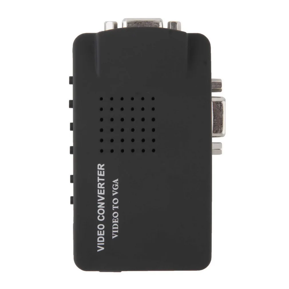 В наличии! ПК ноутбук композитный видео AV S-Video RCA на VGA ТВ конвертер адаптер