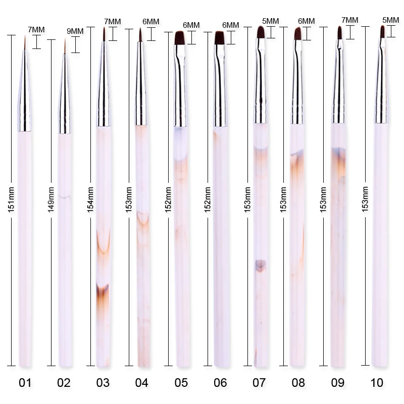 Ультрафиолетовый гель подводка для рисования кисть ногтей ручка акриловая