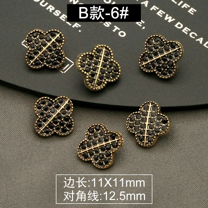 10 шт. винтажные золотые жемчужные стразы швейные пуговицы для свитера рубашки