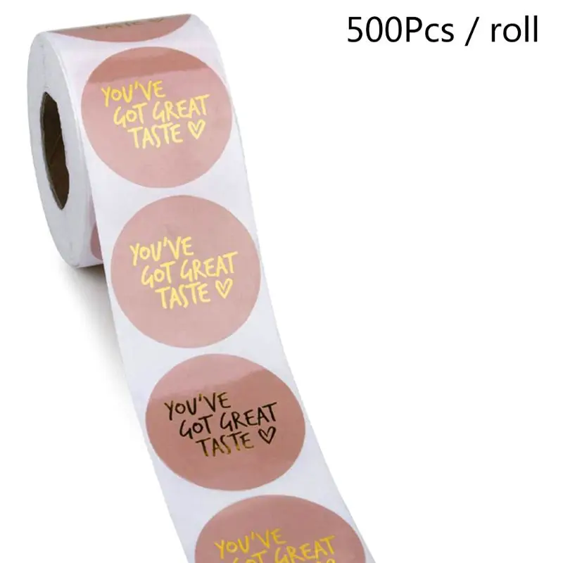 

500pcs Stickers Handmade Packaging Seal Label Scrapbooking Decoration Baking