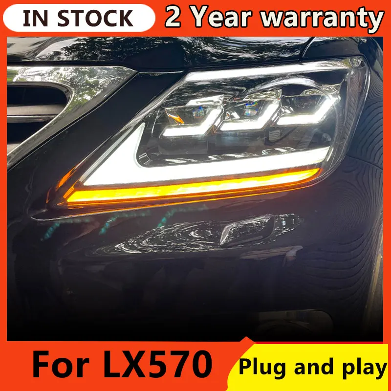 

Car Styling Head Lamp for Lexus LX570 Headlights 2009-2015 LX570 LED Headlight LED DRL Projector Lens Low Beam Auto Accessories