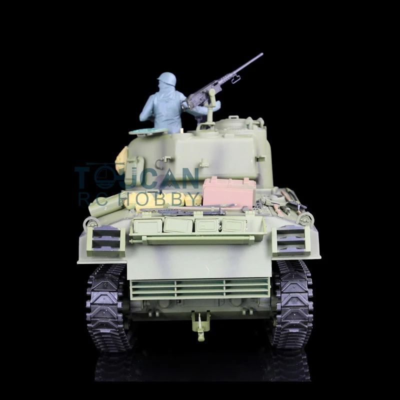2 4G Heng Long 1/16 масштаб 7 0 пластиковая версия M4A3 Sherman RTR Радиоуправляемый Танк модель