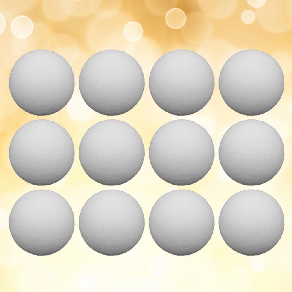 

12pcs Table Soccer Balls Replacement Balls Tabletop Game Balls Table Accessories(White/36mm)