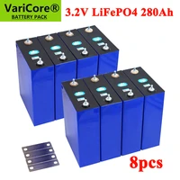 8pcs 3 2v 280ah lifepo4 battery lithium iron phospha batteries for 12v electric car rv solar energy storage system welded stud
