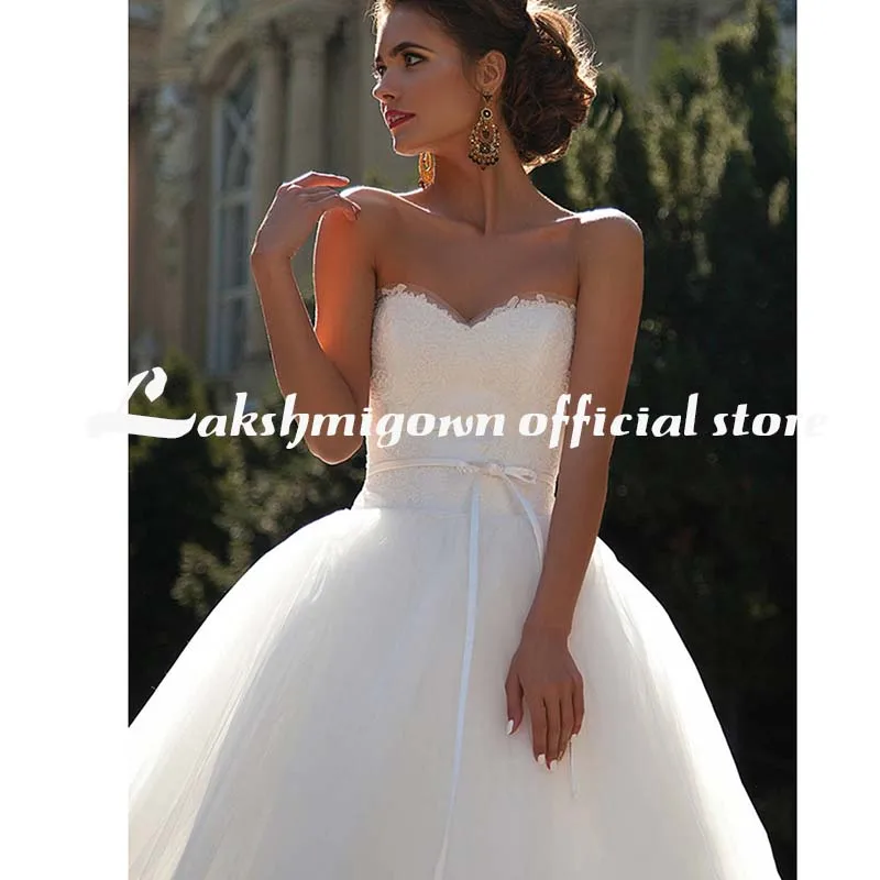 

Lakshmigown Ball Gown Wedding Dresses Sweetheart Corset Floor Length Princess Bridal Gowns Vestido de noiva