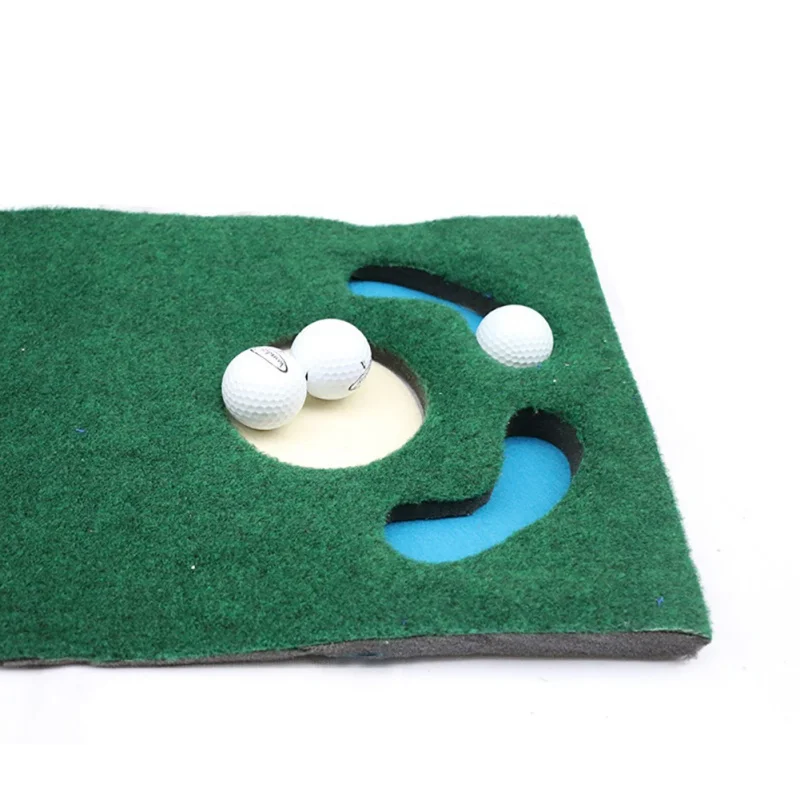 

Green Golf Mat Thick Smooth Practice Outdoor Swing Trainer Carpet Set Ball Return Golf Putter Green Indoor Home Office