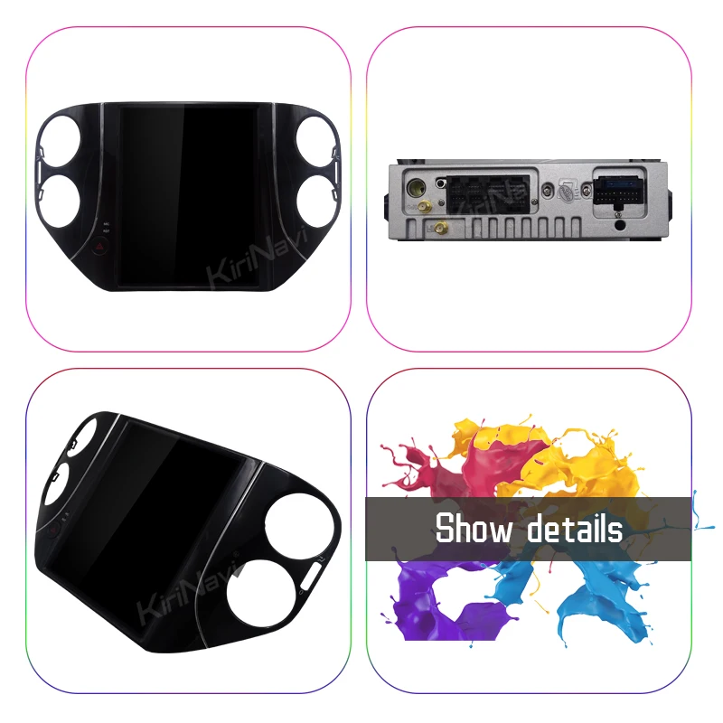 KiriNavi 10," вертикальный экран 1Din Android 8,1 автомобильный Dvd мультимедийный плеер для Volkswagen VW Tiguan автомобильный Радио авто Gps навигация