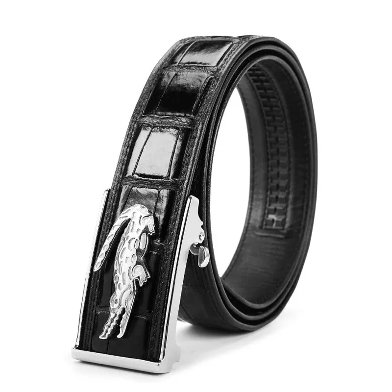 

crocodile automatic buckle designer belt luxury no matching men's leather holographic free shipping cinto masculino cintura