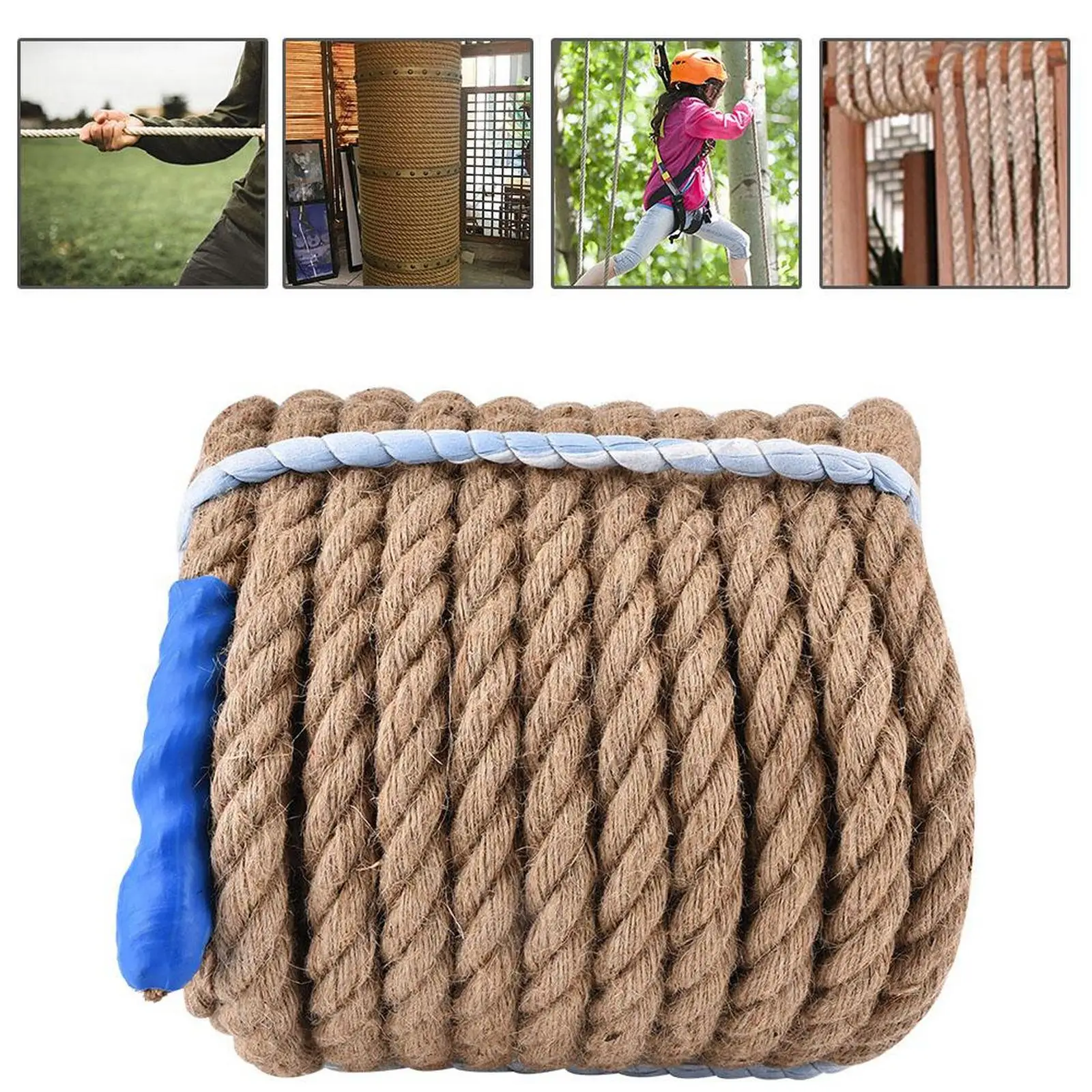 

20M Natural Jute Twine Vintage Jute Rope Cord String Twine Burlap For DIY Crafts Gift Wrapping Gardening Wedding Decor