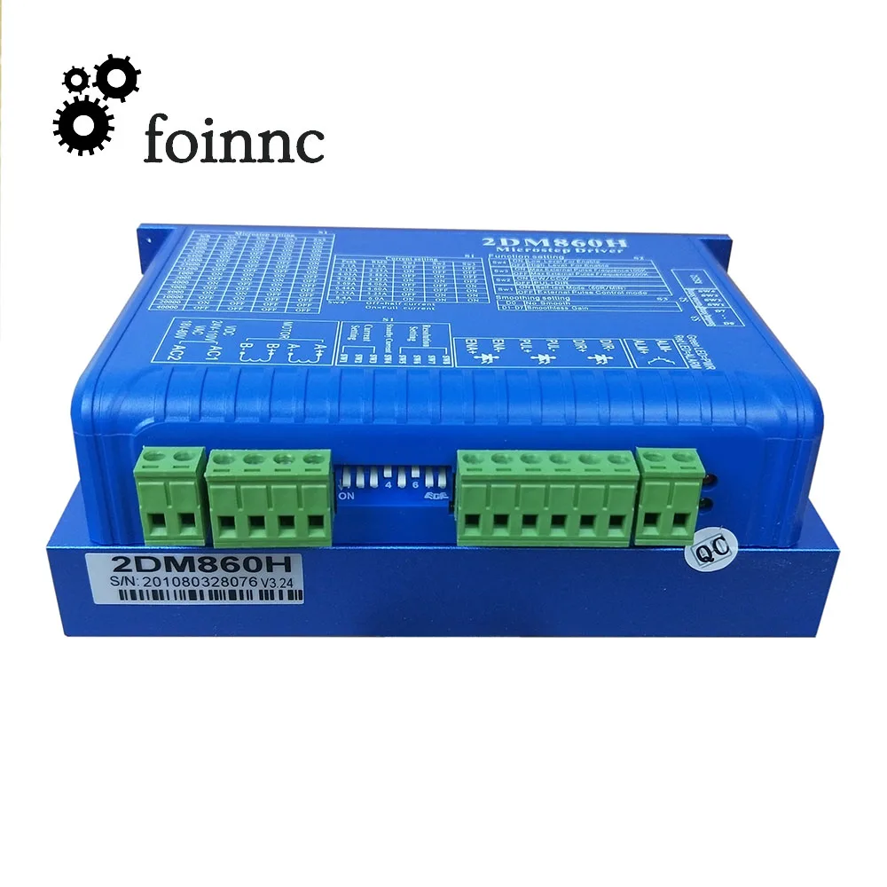 2-фазный цифровой Драйвер шагового двигателя 2DM860H 2.1A-8.4A 24-80 В переменного и