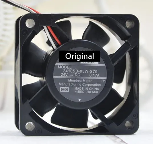 Оригинальный 100% рабочий 2410SB-05W-S79 60*60*25 мм постоянный ток 24 В 0,17 а инверторный охлаждающий вентилятор
