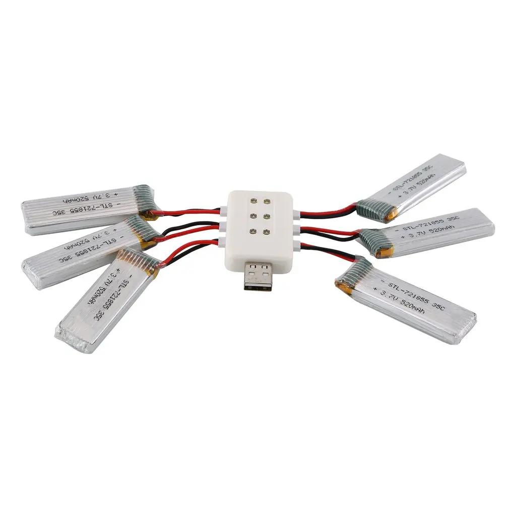 3 7 V 520mAh 35c Перезаряжаемые Аккумулятор для беспилотника Lipo батарея литиевая RC WLtoys