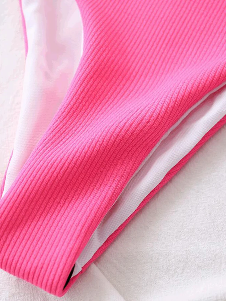 

ZTVitality Solid Bandage Sexy Bikinis High Waist Bikini 2021 Newest Padded Bra Swimsuit Female Swimwear Women Brazilian Biquini