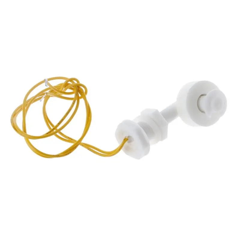 Датчик уровня воды белый Поплавковый переключатель с прямым углом из