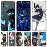 anime hero phone case hull for samsung galaxy m 10 20 21 31 30 60s 31s black shell art cell cover tpu