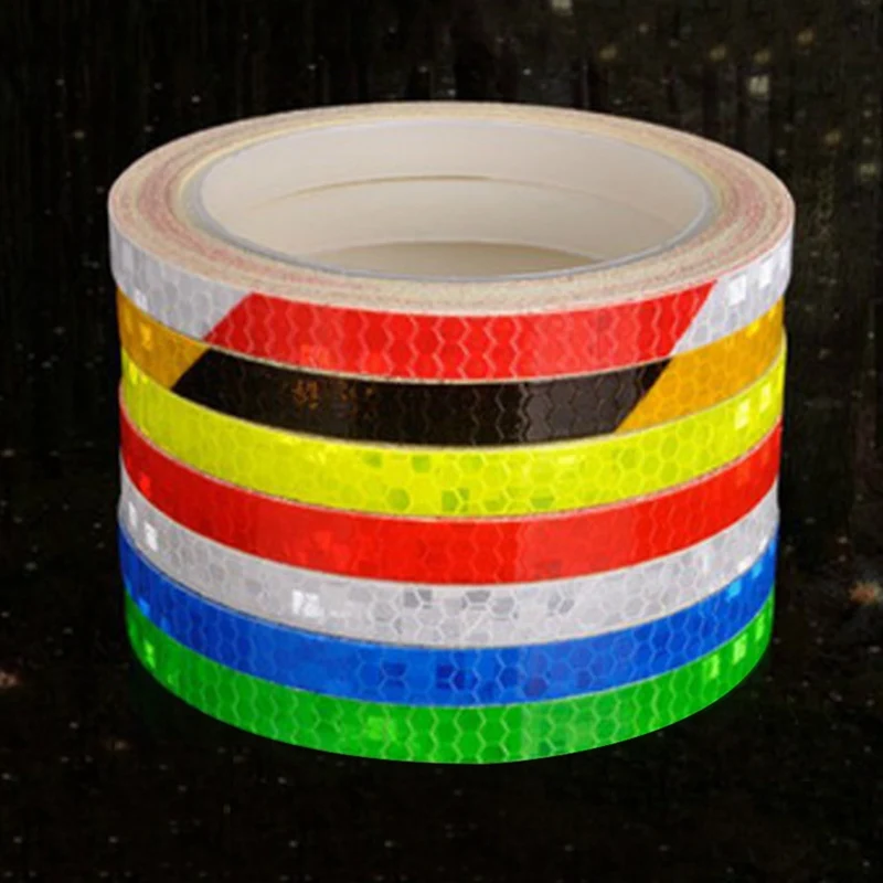 

Bike Reflective Stickers Strip MTB Bicycle Wheel Sticker Fluorescent Tape Reflector Sticker Cycling Decor Bicycle Accessories