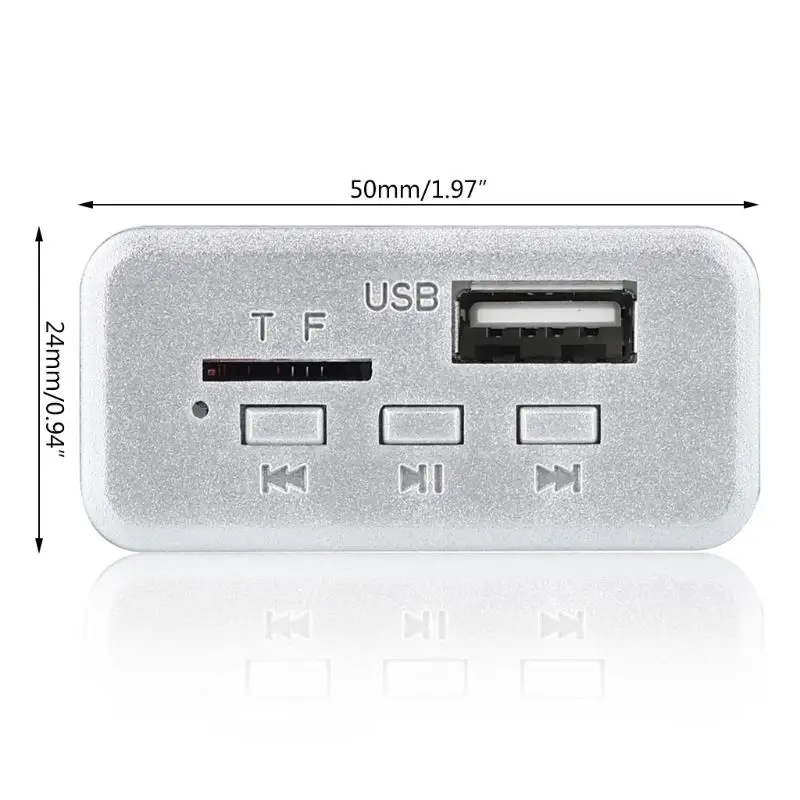 Bluetooth 5 0 автомобильный радиоприемник MP3 плеер в 12 В WMA декодер плата модуль
