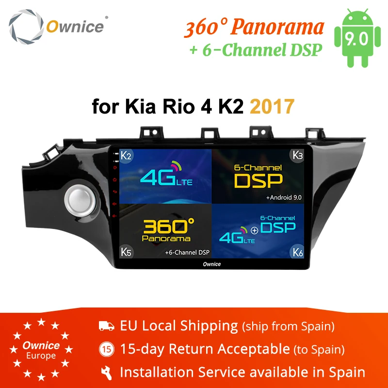 Owice k1 k2 k3 k5 k6 2 Din Android 9 0 Восьмиядерный gps Navi автомобильный DVD мультимедийный плеер
