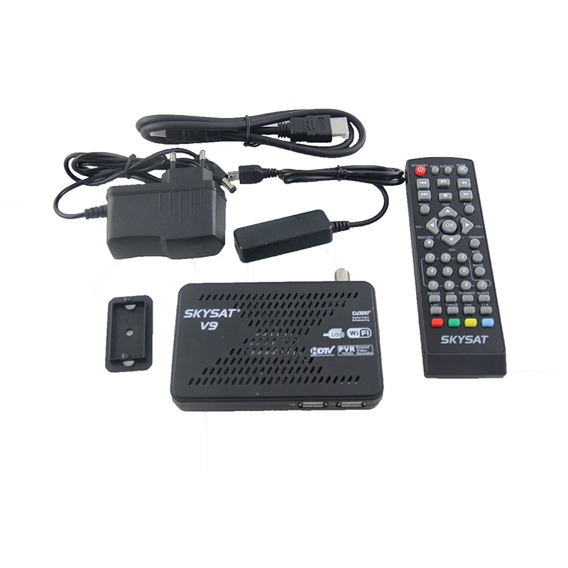 ТВ-приставка цифровой спутниковый приемник Android SKYSAT V9 1080P Full HD DVB-S2 MPEG4 Smart TV BOX Media