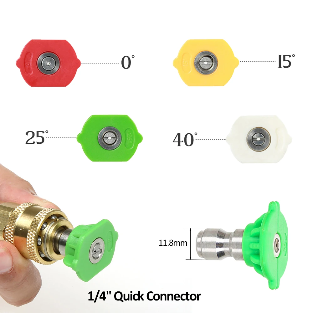 Пистолет для мойки автомобиля инструмент высокого давления с 4 насадками диаметр