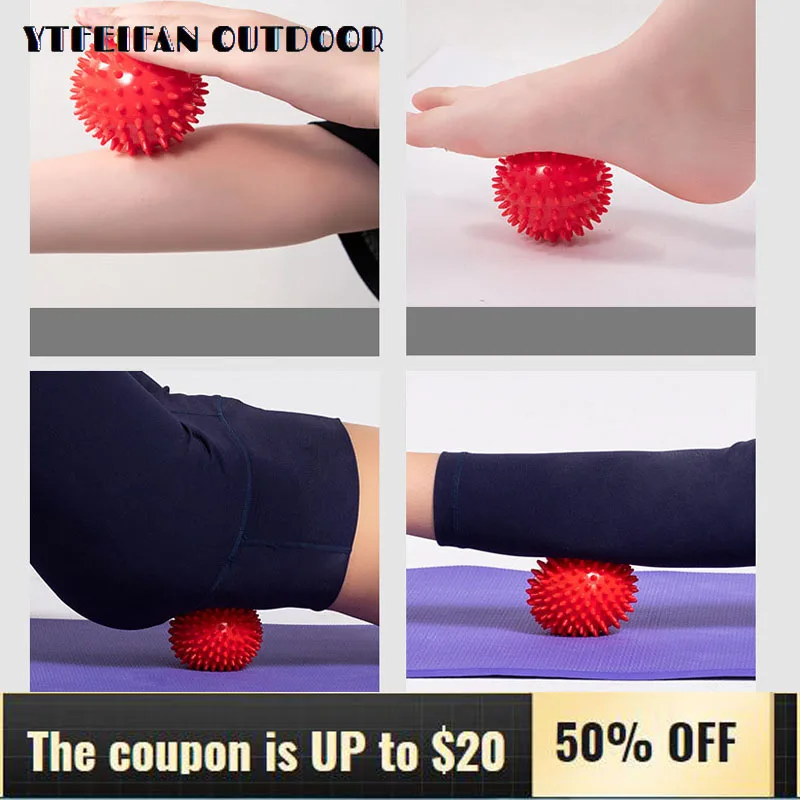 

Ball Massage Spikes Fascia Balls Muscle Relaxation Yoga Hedgehog with Massage Point Sole Plantar Acupoint Meridian Spike Ball