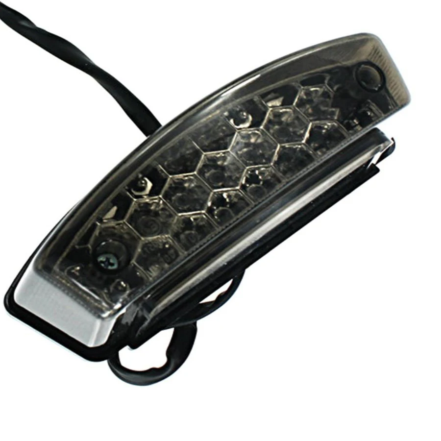 Универсальный дымчатые линзы мотоцикл номерной знак светильник 21 светодиодный