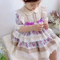 kids gorgeous boutique clothes high quality 2021 summer girls eidparty vintage spanish baby girls dress kids dresses for girls