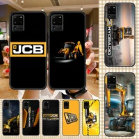 jcb excavator phone case for samsung galaxy note 4 8 9 10 20 s8 s9 s10 s10e s20 plus uitra ultra black fashion back pretty shell