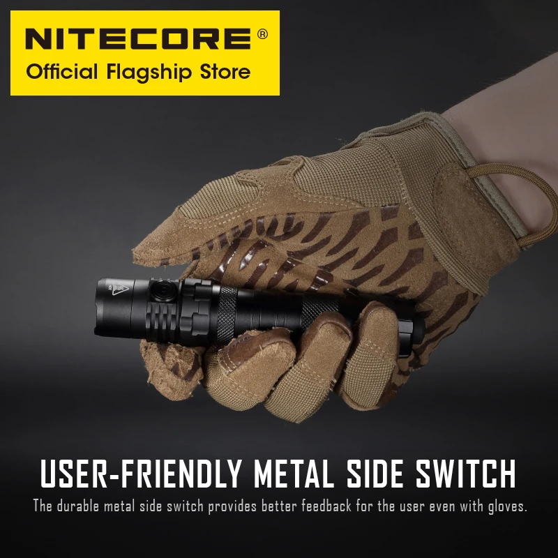 Уличный портативный маленький фонарик NITECORE MH12S с зарядкой от Usb прямой мощности