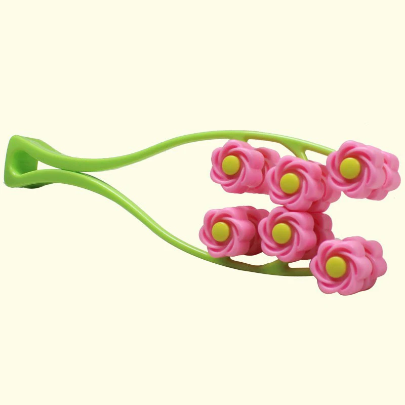 Массажный ролик с антицеллюлитным покрытием в форме цветка для похудения