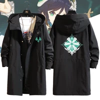 the new game genshin impact gods eye clothes klee venti anime two dimensional cosplay mid length autumn windbreaker jacket
