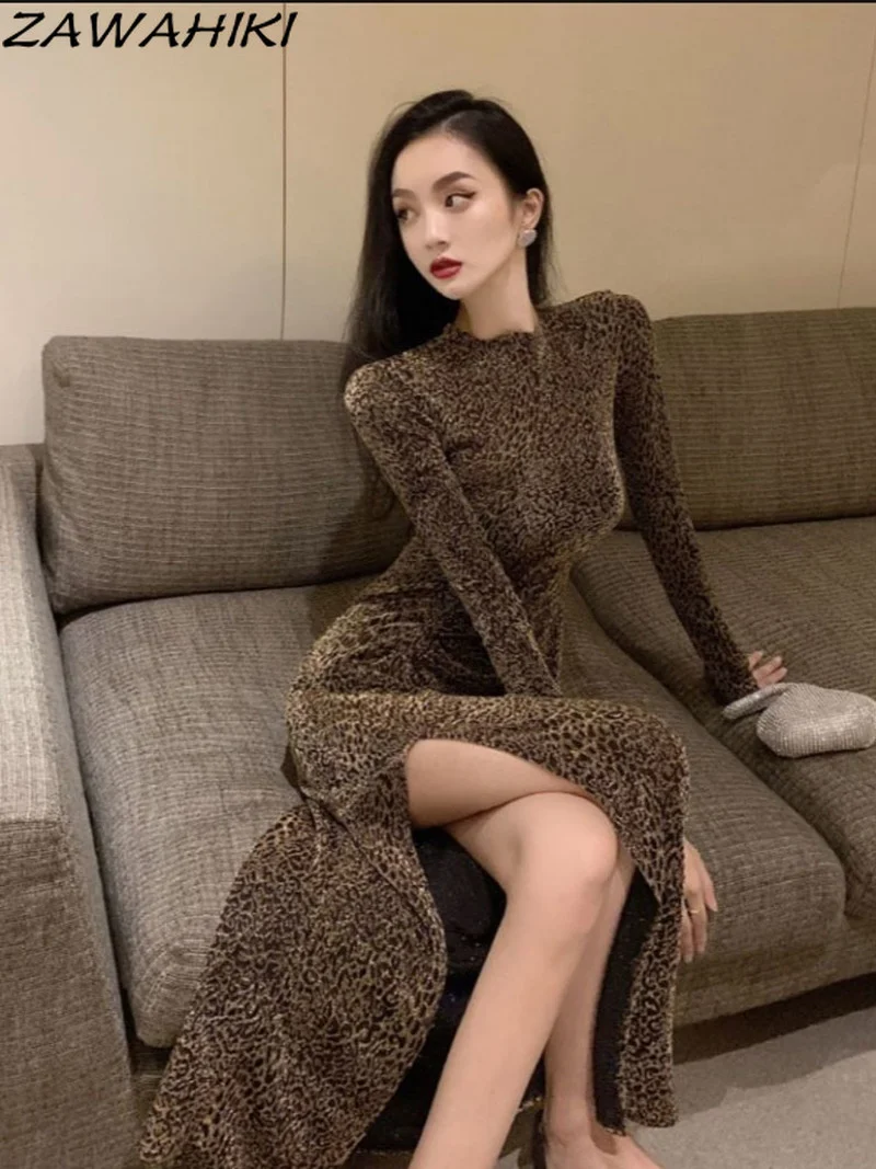 

Осеннее Новое Женское платье zawhiki, элегантное приталенное соблазнительное платье с завышенной талией