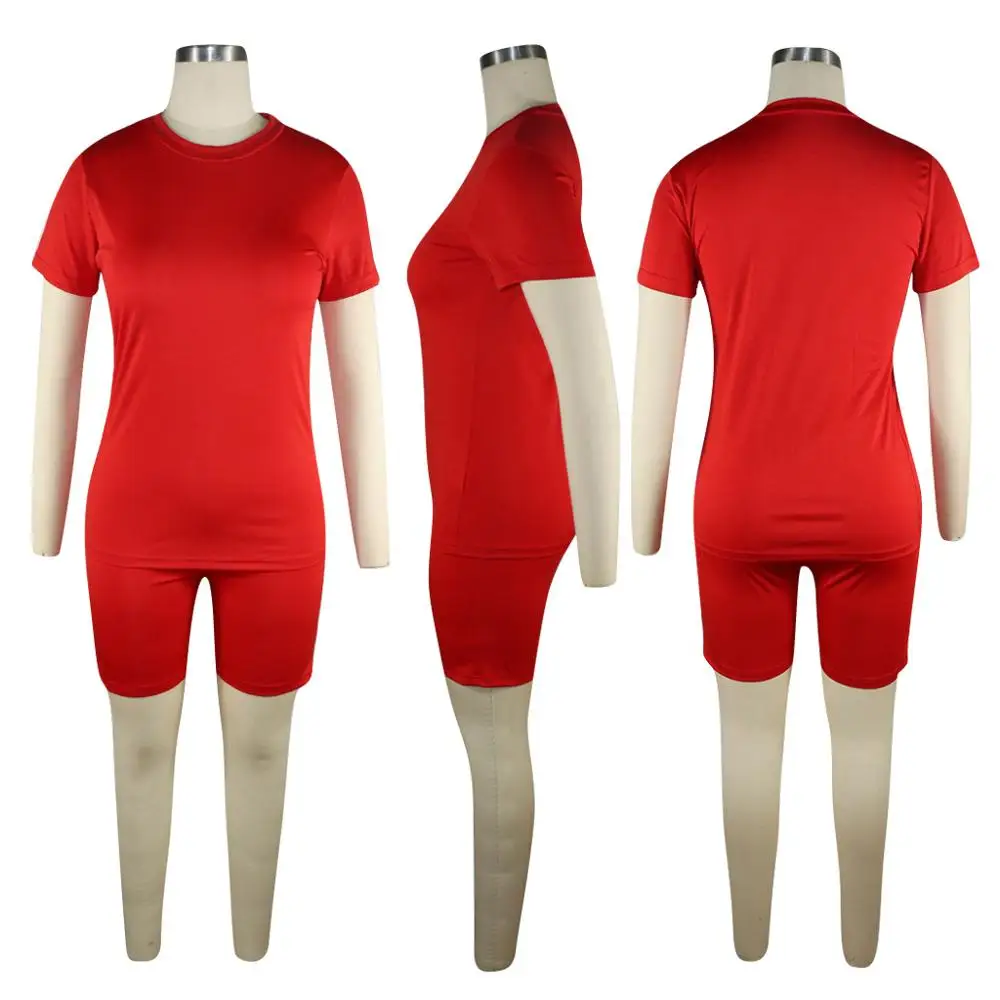 

2020 Summer Women Neon Solid Sporting Casual Two Piece Set Short Sleeve Hoodie Top with Shorts suit Bodycon tracksuit outfit