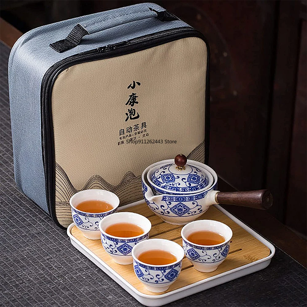 

Цветочный изысканный каменный шлифовальный чайный набор ручной работы чайный горшок набор чашек китайский подарок на чайную церемонию чай...