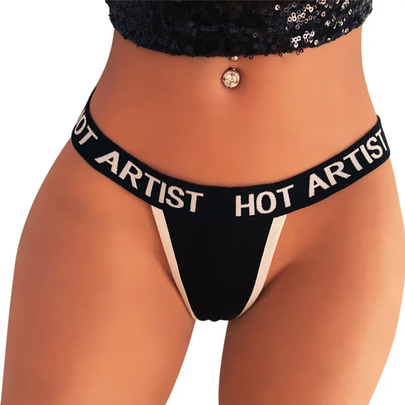 

G-string Briefs Underwear Panties T String Thongs Knickers Women Underwear Letter Sexy Lingerie Panties For Women