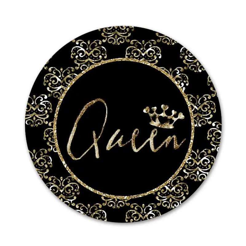 58 мм король и королева значок с изображением короны брошь заколка аксессуары для