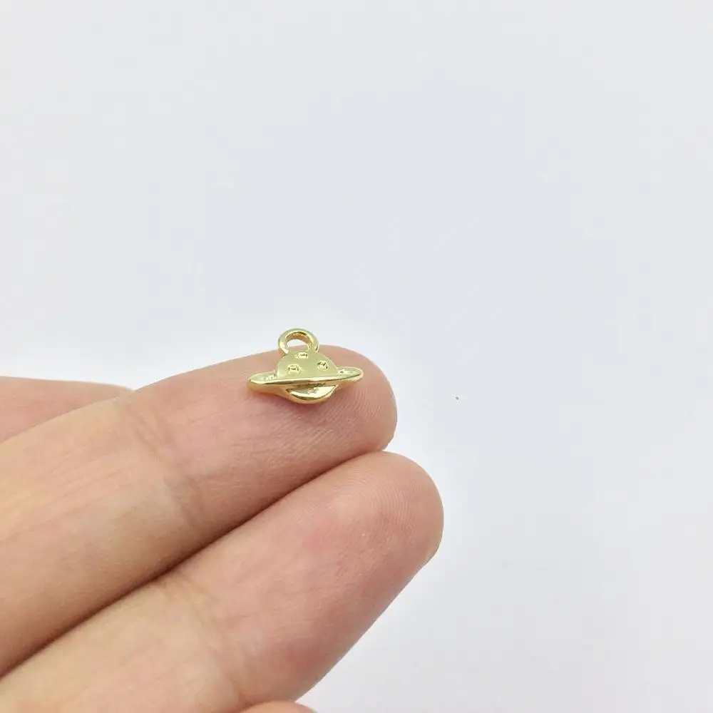 Eruifa 20pcs Mini Earth Print Coin Zinc Alloy Charms for Necklace, Earrings, Bracelet Jewelry DIY Handmade, 2 Colors, 10x6mm image 6