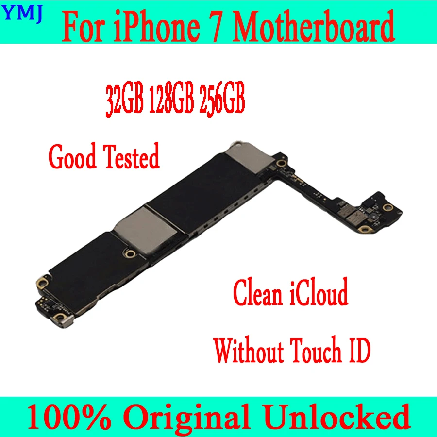 32 Гб 128 ГБ 256 Заводская разблокированная материнская плата для iphone 7 без Touch ID