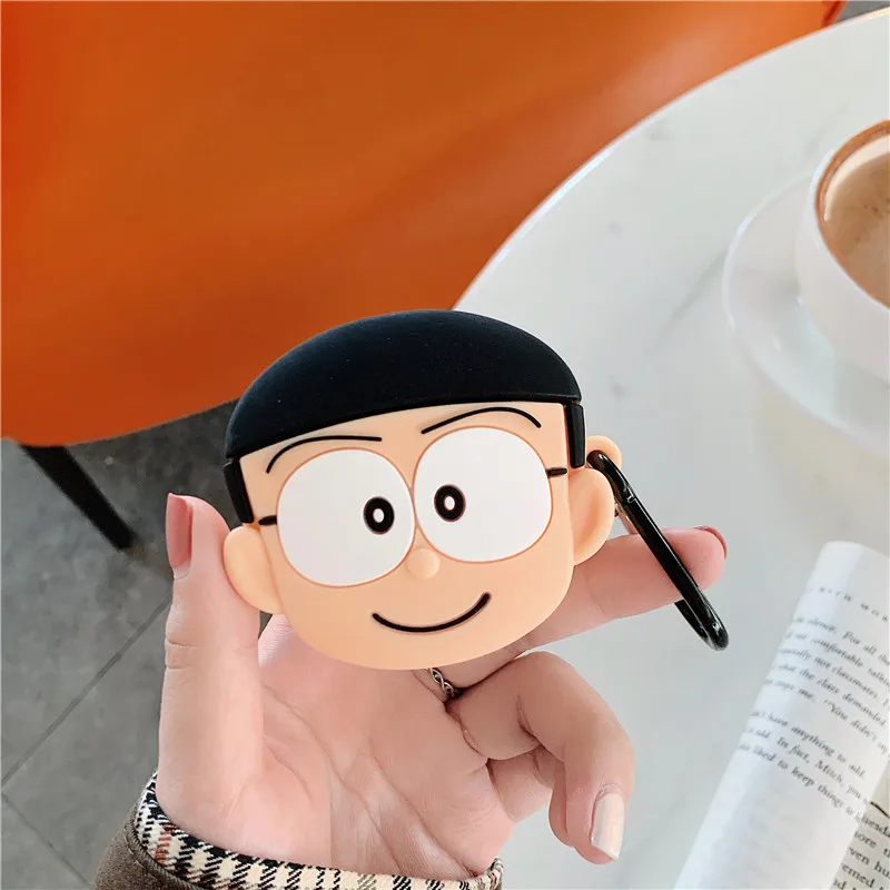 Для AirPods Pro Чехол 3D Nobita Nobi аниме Мягкий силиконовый чехол для беспроводных